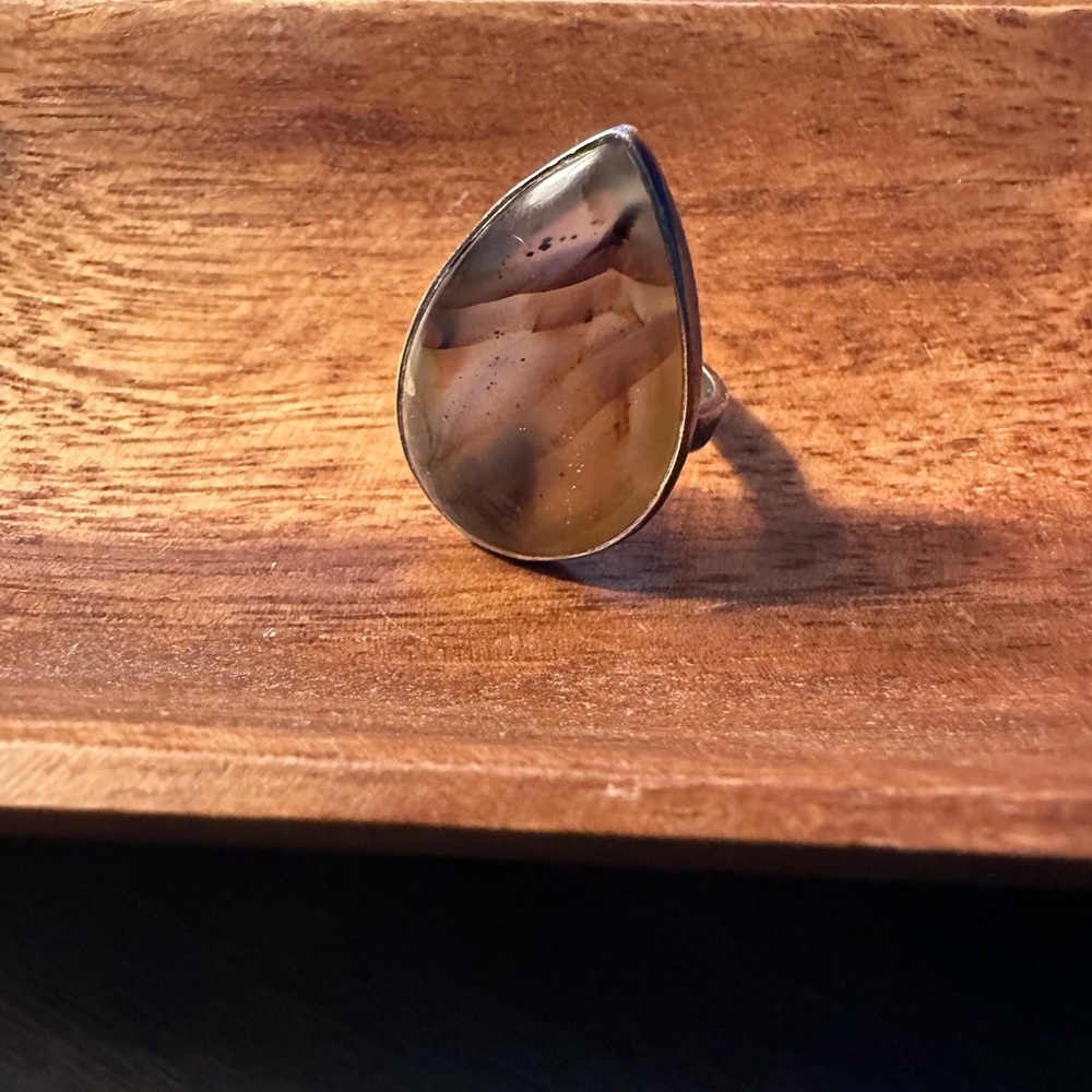Botswana Agate ring, size 9